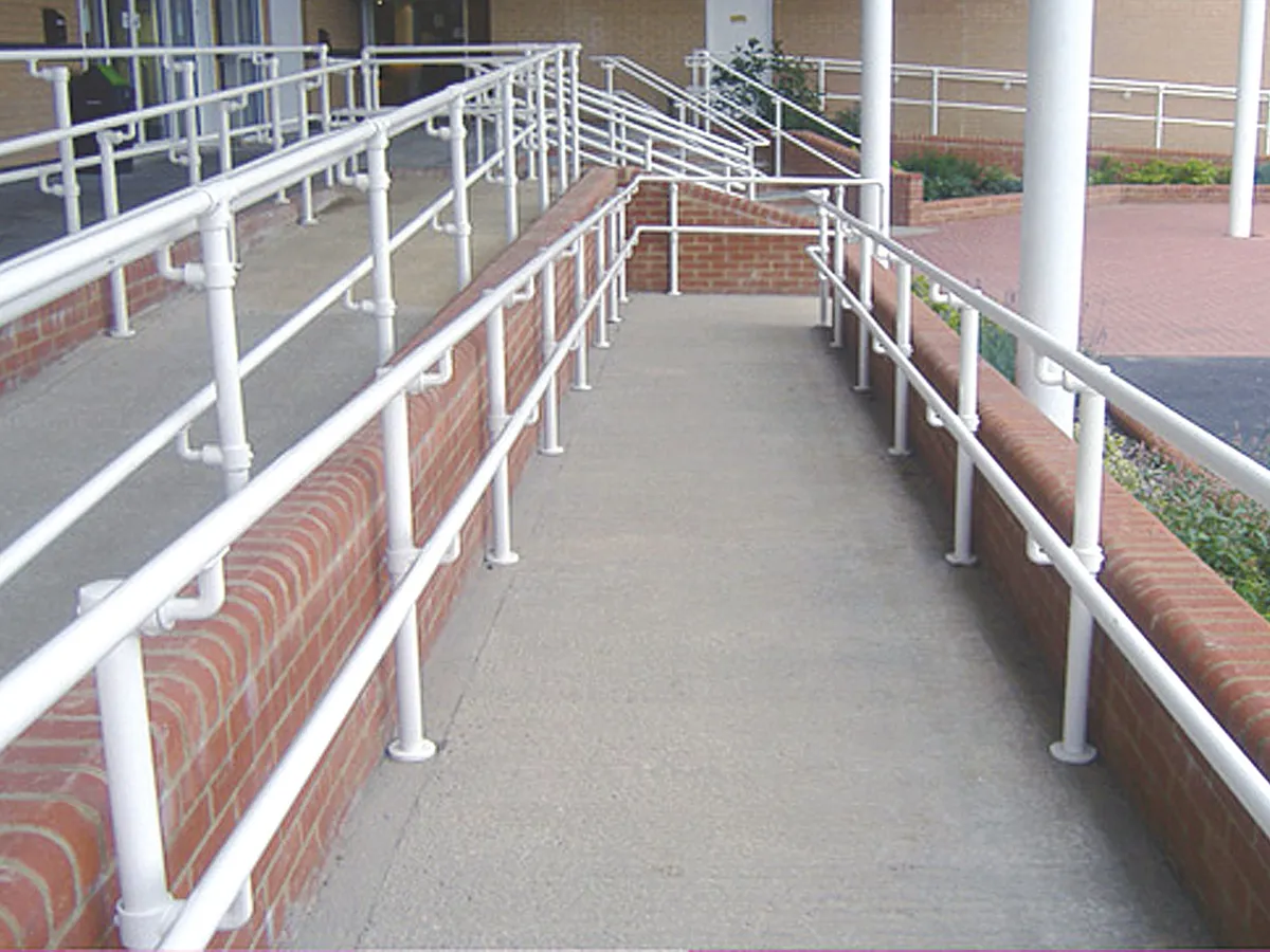 Handicaped Hand Railing Kee Klamp® Access Disability Railing - Handrails Compliant with ...