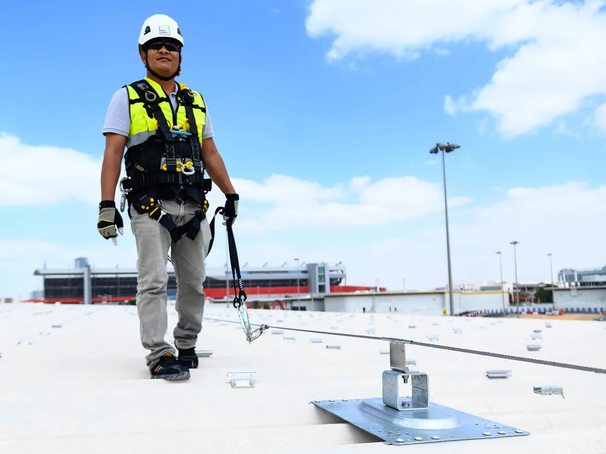 Keeline Fall Protection System Kee Line® Horizontal Lifeline System for Fall Protection - Kee Safety