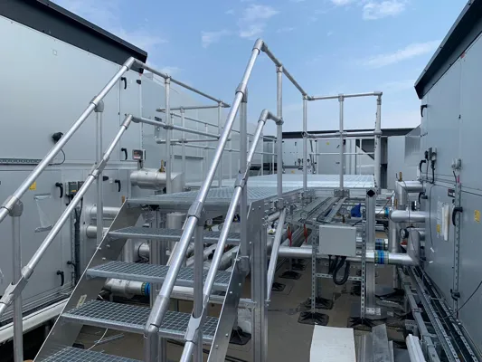 Platform Railing For Stack Kee Access® Ramps - DDA Compliant Ramp & Railing System - Kee Safety